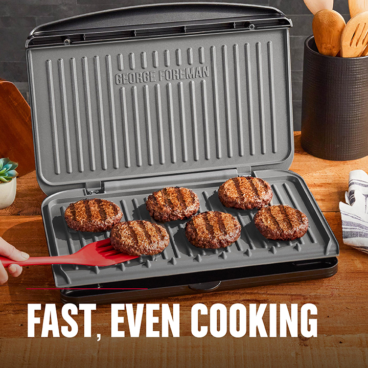 9 Serving Classic Plate Electric Indoor Grill and Panini Press